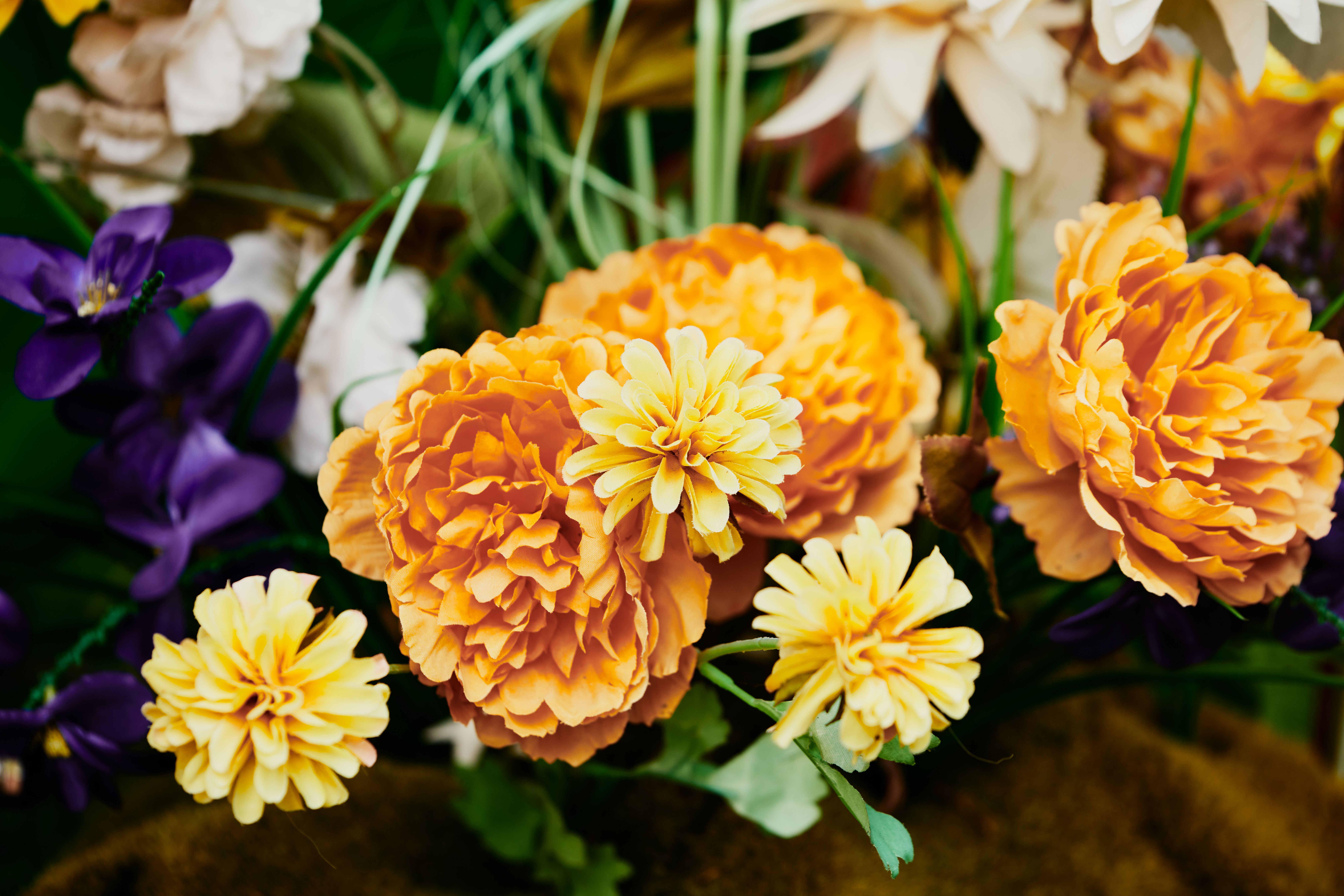 Festive Marigold Bouquet - view 3