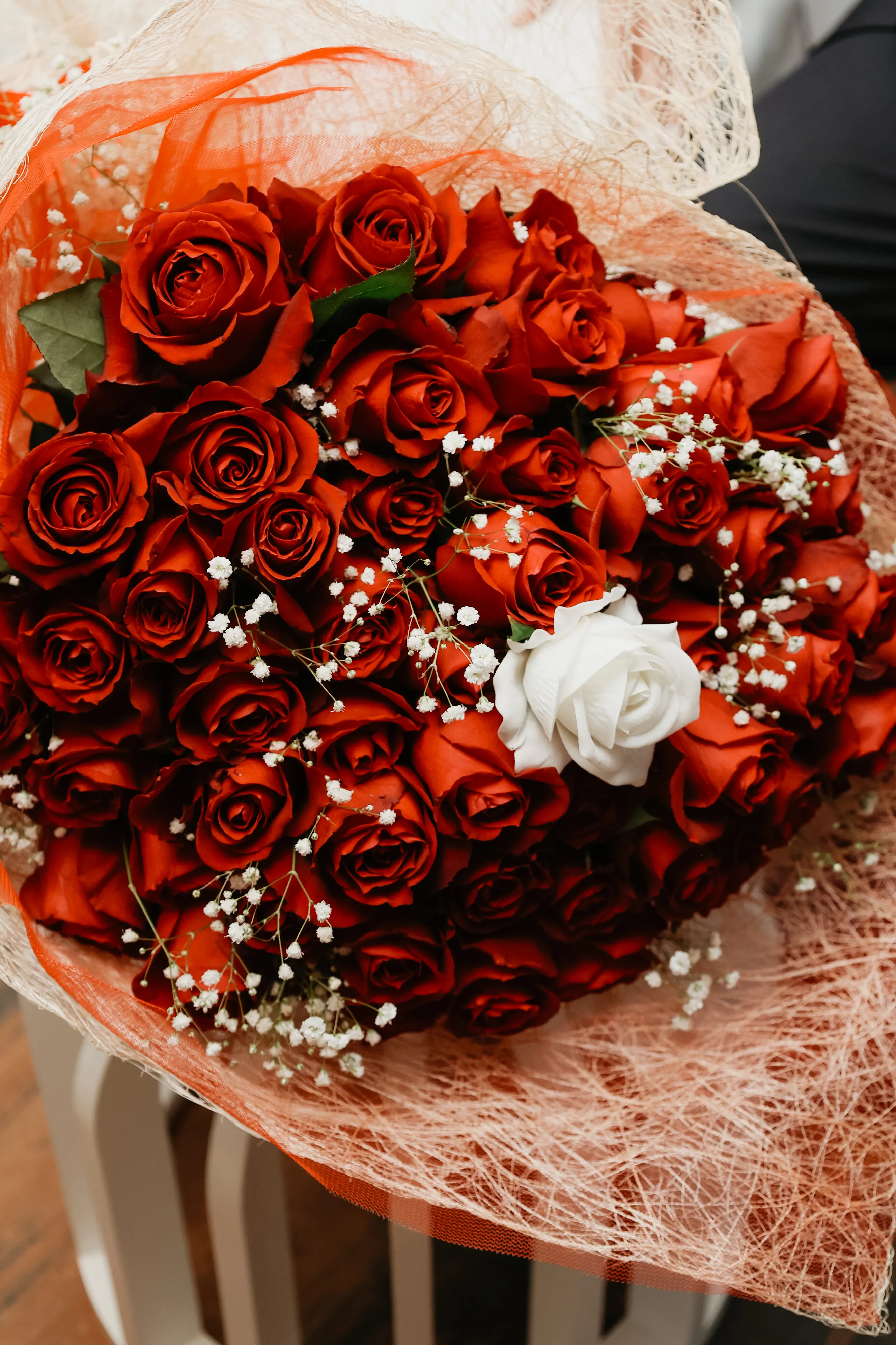 Classic Red Rose Bouquet - view 5